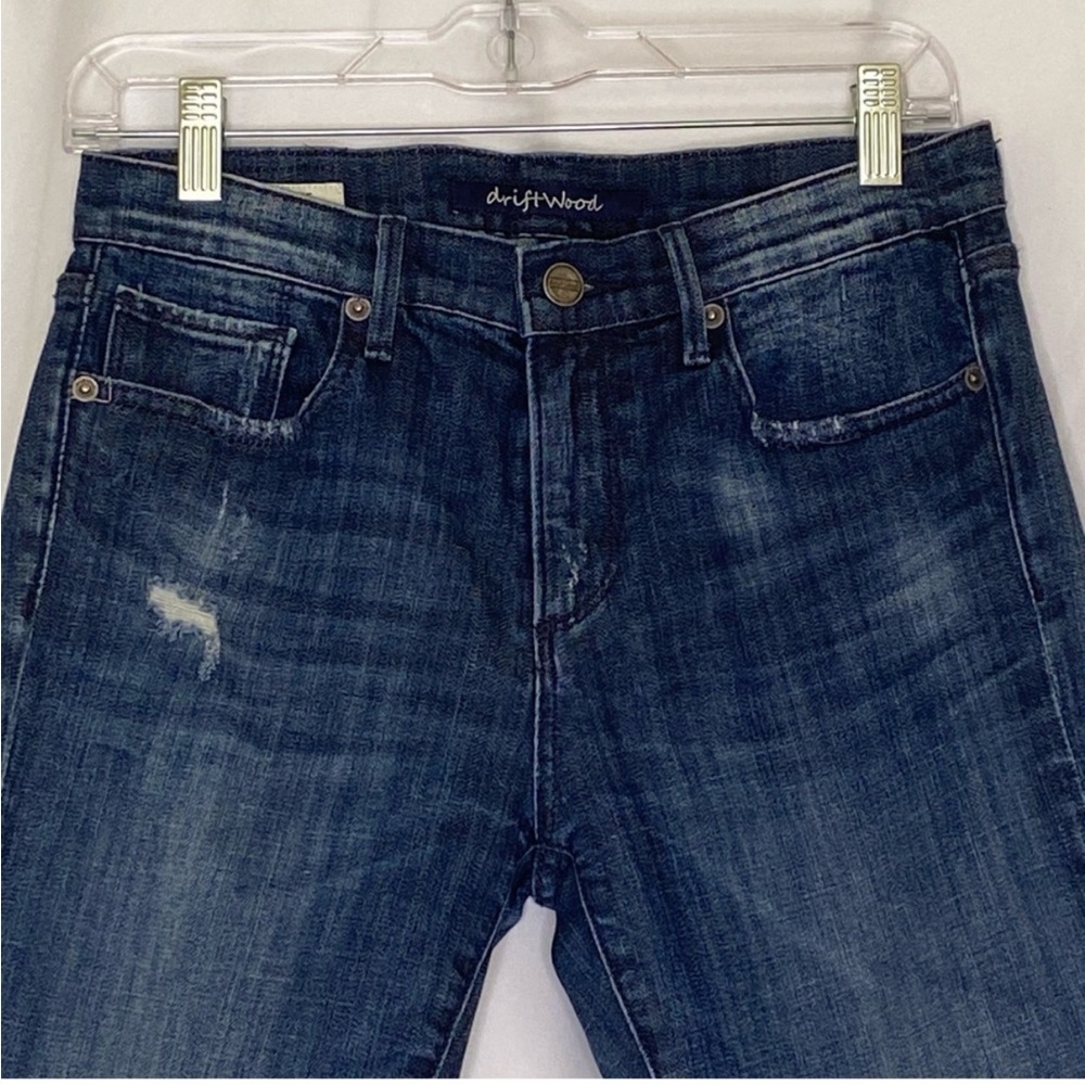 NWOT Anthropologie Driftwood Jeans Sz 27 Jackie Distressed Skinny Denim